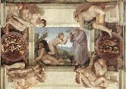 Michelangelo Buonarroti Creation of Eve oil painting artist